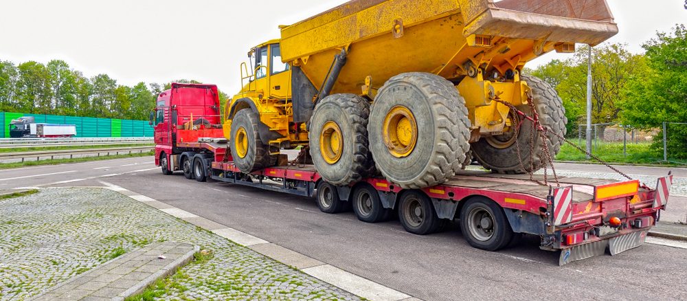 lowboy-trailer-construction-equipment kt mobile crane inspection