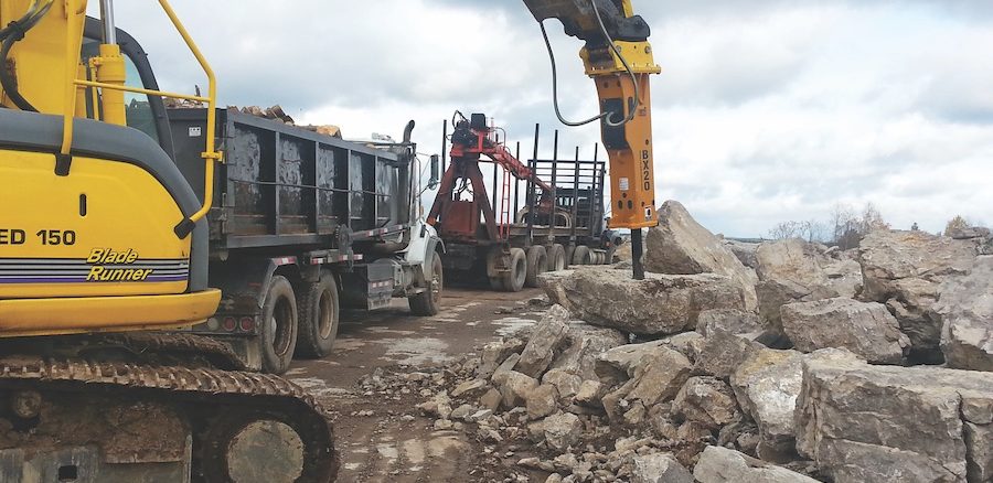 mobile concrete mixer remote location