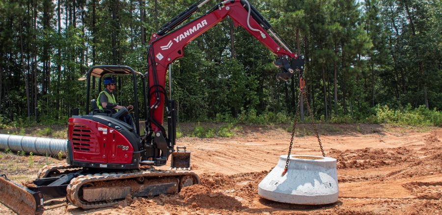 Yanmar Stowable Utility Hook Offers Versatile, Convenient Lifting for Compact Excavators