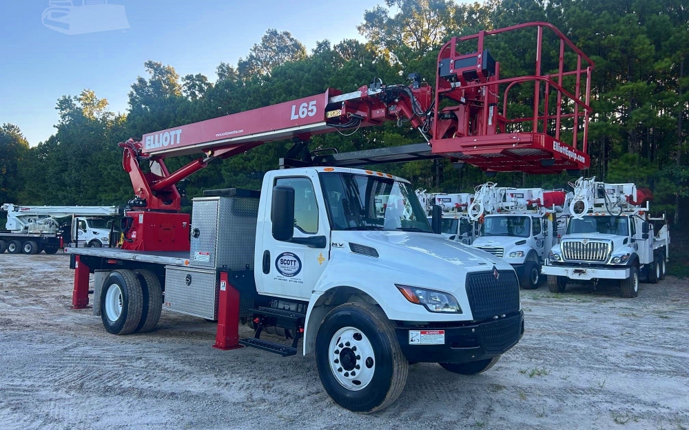 Hi Reach equipment is designed to provide elevated work access for construction, utility, and industrial tasks where ladders or scaffolding are not practical. These machines must meet OSHA and ANSI aerial lift standards that regulate platform design, fall protection, and operator training. Photo Credit: Scott Powerline and Utility Equipment, LLC