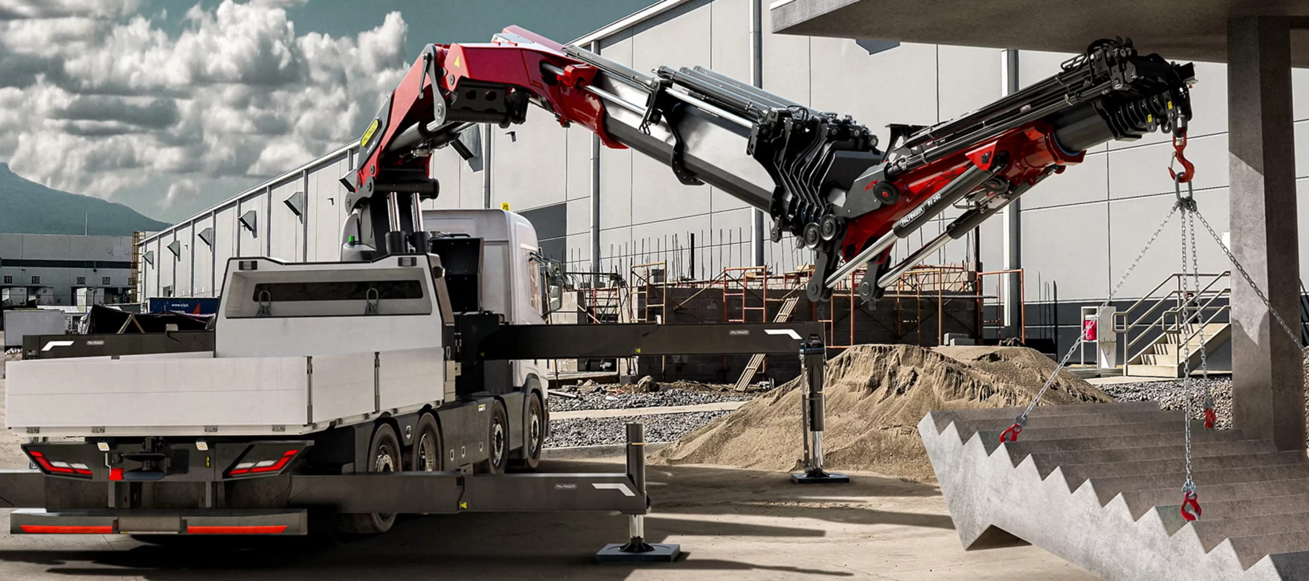Truck-mounted loader cranes streamline loading and unloading tasks for transport and logistics companies. By enabling one-person operation, they cut down on manpower costs and improve delivery turnaround times. Photo Credit: PALFINGER AG