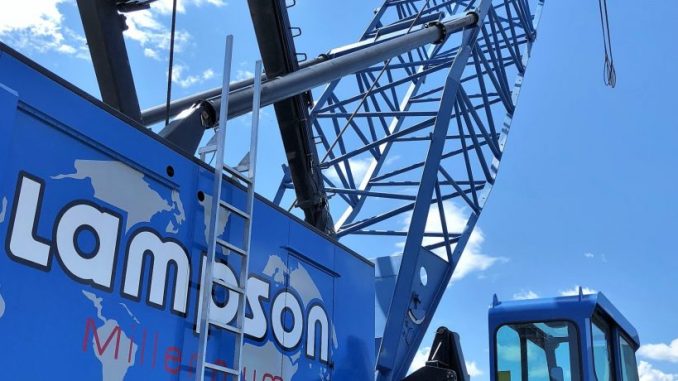 Crawler cranes are mounted on tracked undercarriages, allowing them to move around a jobsite while handling heavy loads. This mobility makes them well suited for projects with multiple lift locations or changing construction phases. Photo Credit: Lampson International