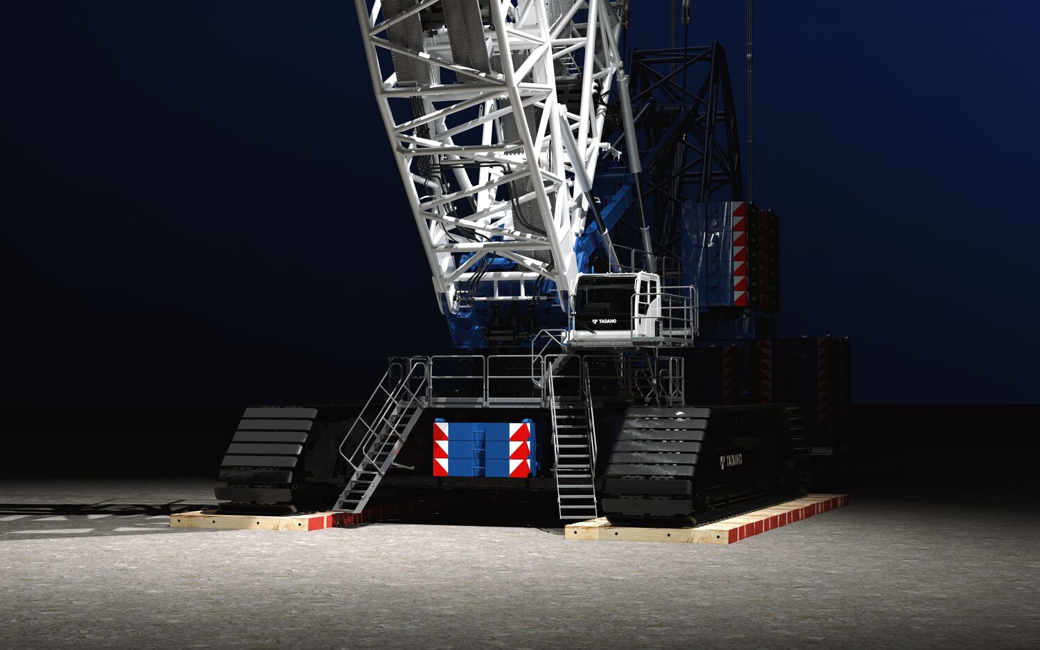 Load charts for lattice boom crawler cranes are engineered to maintain capacity over long boom lengths and working radii. This makes them essential for projects that require both extreme height and heavy load placement in confined or challenging environments. Photo Credit: Tadano