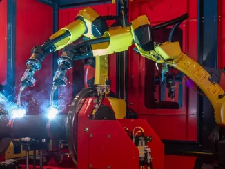 Robotic welding improves consistency and repeatability by removing operator fatigue and variation from the process. It is best suited for high volume production where cycle time, accuracy, and long term cost control are critical. Photo Credit: Fronius International