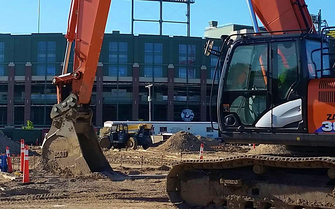 Regular replacement of cutting edges and teeth preserves digging efficiency and protects bucket structure. Allowing wear parts to degrade too far increases machine strain and fuel consumption. Photo Credit: B&D Fabricators