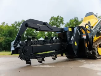 Over excavation increases backfill volume and surface repair requirements, which are major contributors to total project cost. Maintaining precise trench dimensions helps limit these expenses. Photo Credit: Ignite Attachments