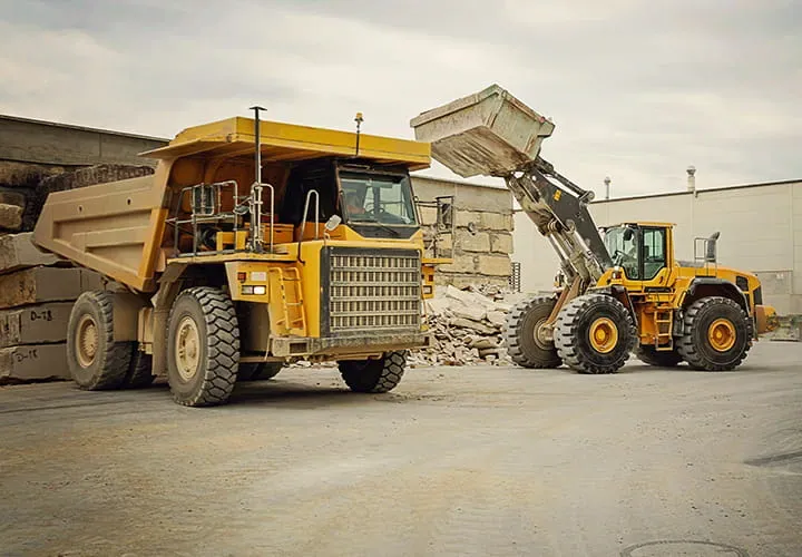 Jobsite conditions like terrain, load cycles, and temperature directly impact how quickly tires wear and fail. Choosing the wrong tire for these conditions increases replacement frequency and downtime, driving up the true cost per hour. Photo Credit: Trelleborg Tires