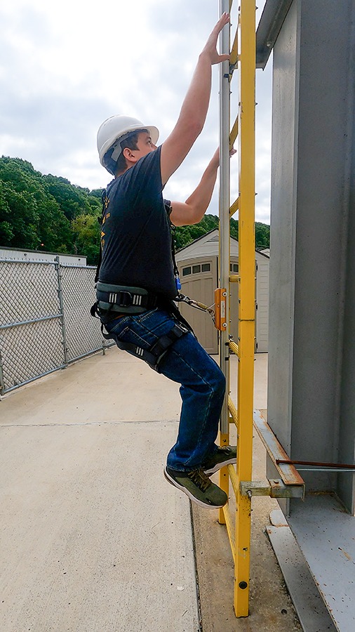FrenchCreek fall protection gear in use on a construction site