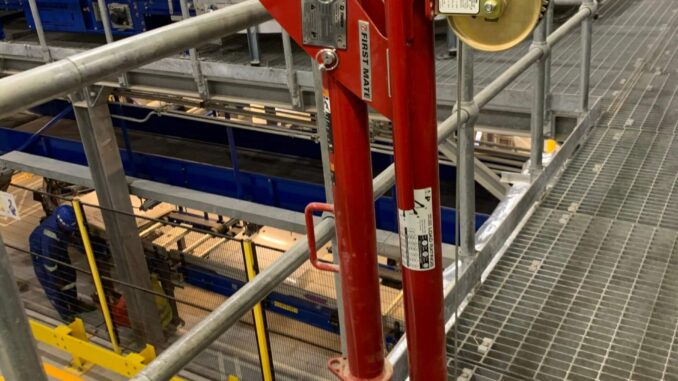 Thern portable winch for plant and jobsite lifts